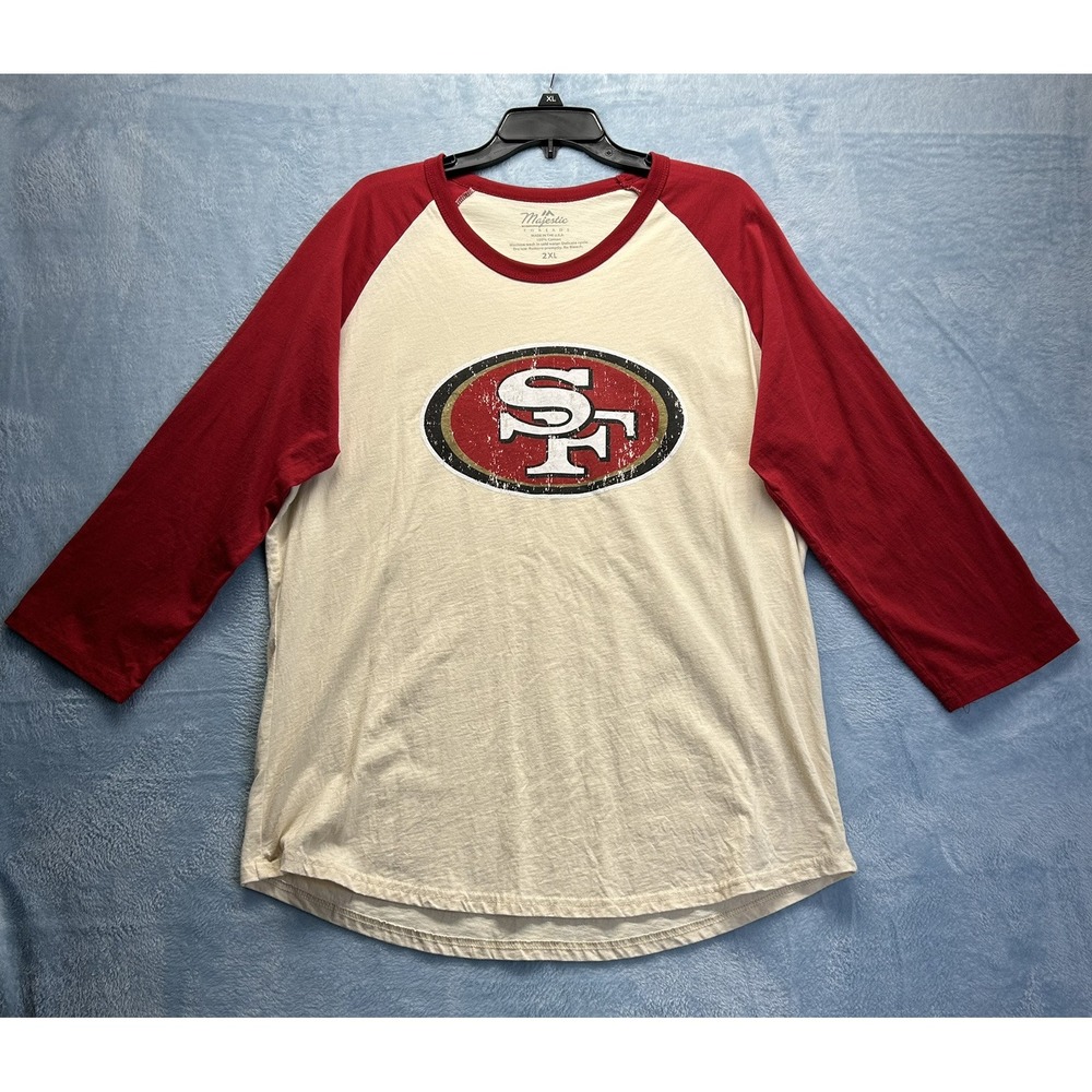San Francisco 49ers‎ Shirt Christian McCaffrey Majestic Threads XXL 2XL